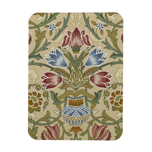 William Morris Brocade Floral Wallpaper Pattern Magneet (Verticaal)