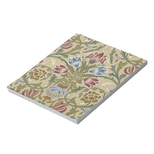 William Morris Brocade Floral Wallpaper Pattern Notitieblok (Linkerzijde)
