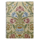 William Morris Brocade Floral Wallpaper Pattern Notitieboek (Voorkant)
