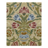 William Morris Brocade Floral Wallpaper Pattern Perfect Poster (Voorkant)