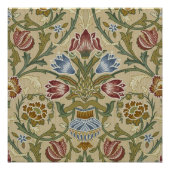 William Morris Brocade Floral Wallpaper Pattern Poster (Voorkant)