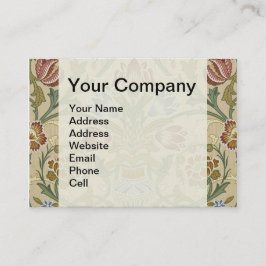 William Morris Brocade Floral Wallpaper Pattern Visitekaartje