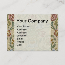 William Morris Brocade Floral Wallpaper Pattern Visitekaartje