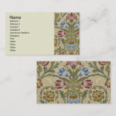 William Morris Brocade Floral Wallpaper Pattern Visitekaartje (Voorkant / Achterkant)