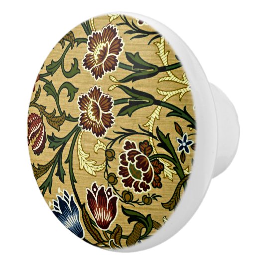 William Morris - Brocade Keramische Knop (Rechts)