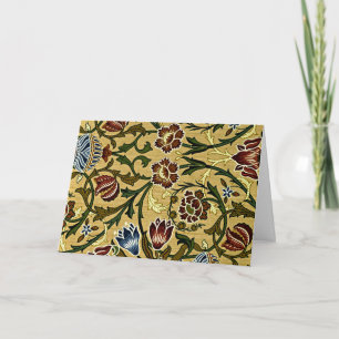 William Morris - Brokaat, vintage bloempatroon Kaart