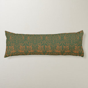 William Morris Brother Konijn Amber Zwart Patroon Lichaamskussen