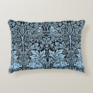William Morris Brother Konijn Lichtblauw Zwart Accent Kussen