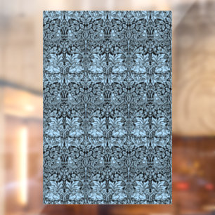 William Morris Brother Konijn Lichtblauw Zwart Raamsticker