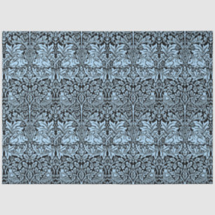 William Morris Brother Konijn Lichtblauw Zwart Tissuepapier