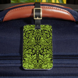 William Morris Brother Konijn Salie Groen Zwart Bagagelabel