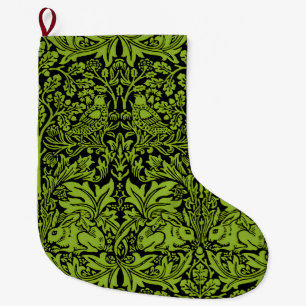 William Morris Brother Konijn Salie Groen Zwart Grote Kerstsok