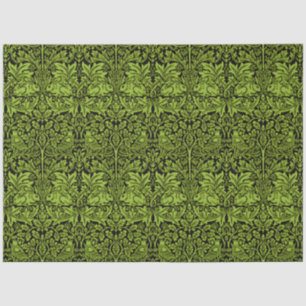 William Morris Brother Konijn Salie Groen Zwart Tissuepapier