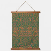 William Morris Brother Rabbit Amber Zwart Patroon
