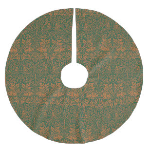 William Morris Brother Rabbit Amber Zwart Patroon Kerstboom Rok