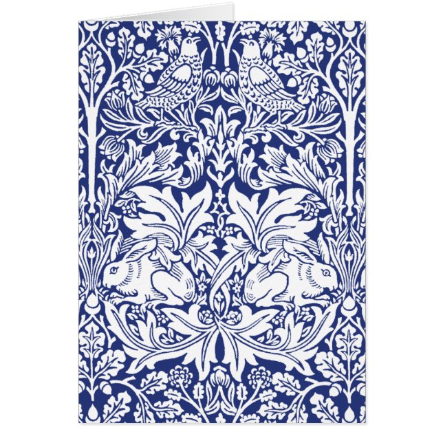 William Morris Brother Rabbit Blue  Pattern (Voorkant)