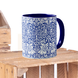 William Morris Brother Rabbit Blue  Pattern Mok