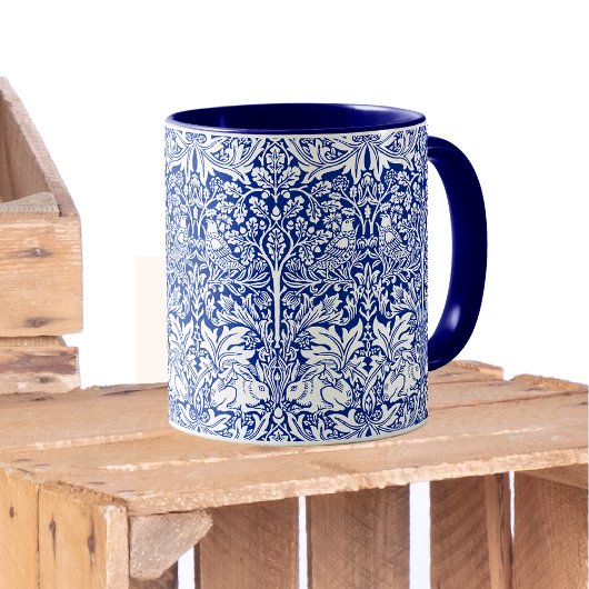 William Morris Brother Rabbit Blue  Pattern Mok