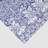 William Morris Brother Rabbit Blue  Pattern Tissuepapier (Detail)