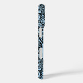 William Morris Brother Rabbit Lichtblauw Zwart Case-Mate iPhone Case (Achterkant / Rechts)