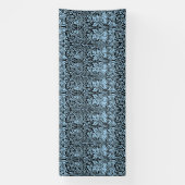 William Morris Brother Rabbit Lichtblauw Zwart Spandoek (Verticaal)