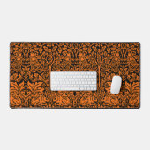 William Morris Brother Rabbit Roest Zwart Patroon Bureaumat (Keyboard & Muis)