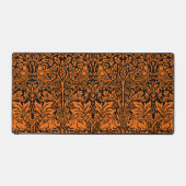 William Morris Brother Rabbit Roest Zwart Patroon Bureaumat (Voorkant)