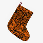 William Morris Brother Rabbit Roest Zwart Patroon Grote Kerstsok (Voorkant (Hangend))