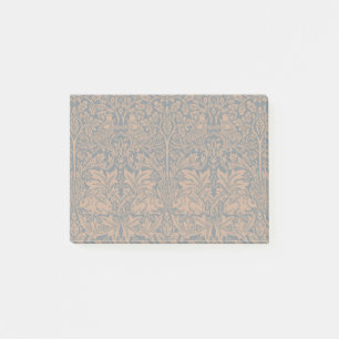 William Morris Brother Rabbit Roest Zwart Patroon Post-it® Notes