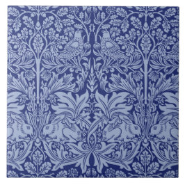 William Morris Brother Rabbit Two-Tone Blue Tegeltje