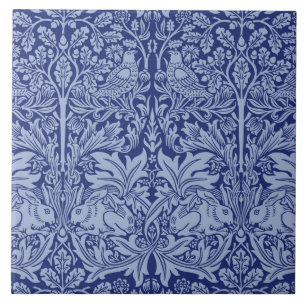 William Morris Brother Rabbit Two-Tone Blue Tegeltje