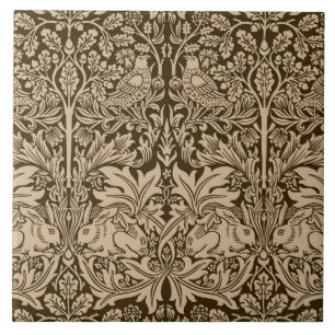 William Morris Brother Rabbit Two-Tone Brown Tegeltje