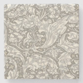 William Morris Bruidsbloem Bloem Florale Bot Stenen Onderzetter (Voorkant)