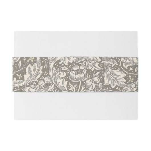 William Morris Bruidsbloem Bloem Florale Bot Uitnodigingen Wikkel (Achterkant Voorbeeld)