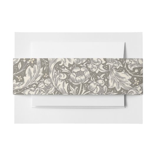 William Morris Bruidsbloem Bloem Florale Bot Uitnodigingen Wikkel (Voorkant Voorbeeld)