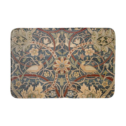 William Morris Bullerswood Antieke Vogel Kunst Badmat (Voorkant)