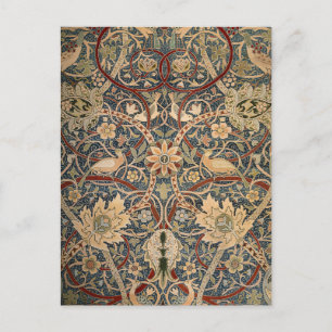 William Morris Bullerswood Antieke Vogel Kunst Briefkaart