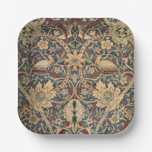 William Morris Bullerswood Antieke Vogel Kunst Papieren Bordje