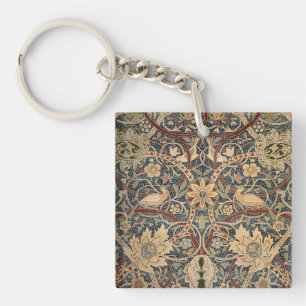 William Morris Bullerswood Antieke Vogel Kunst Sleutelhanger
