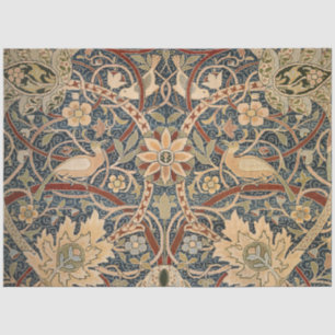 William Morris Bullerswood Antieke Vogel Kunst Tissuepapier
