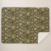  William Morris Bullerswood Carpet Sherpa Deken (Voorkant (horizontaal))