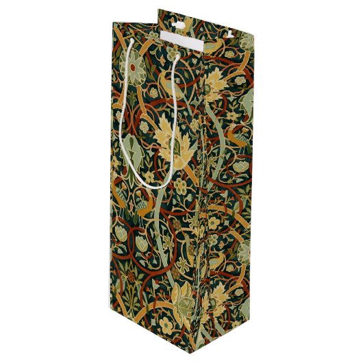 William Morris Bullerswood Carpet Wijn Cadeautas (Voorkant Gekanteld)