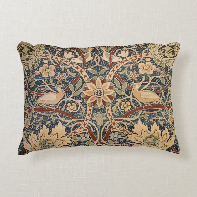 William Morris Bullerswood Faux Tapestry Accent Kussen (Voorkant)