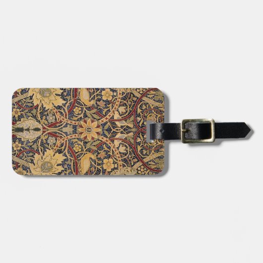William Morris Bullerswood Faux Tapestry Bagagelabel (Voorkant horizontaal)