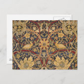 William Morris Bullerswood Faux Tapestry Briefkaart (Voorkant / Achterkant)