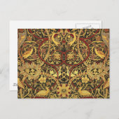 William Morris Bullerswood Faux Tapestry Briefkaart (Voorkant / Achterkant)