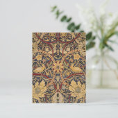 William Morris Bullerswood Faux Tapestry Briefkaart (Staand voorkant)