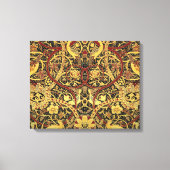 William Morris Bullerswood Faux Tapestry Canvas Afdruk (Voorkant)