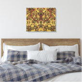 William Morris Bullerswood Faux Tapestry Canvas Afdruk (Insitu (Slaapkamer))