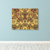 William Morris Bullerswood Faux Tapestry Canvas Afdruk (Insitu (Houten vloer))